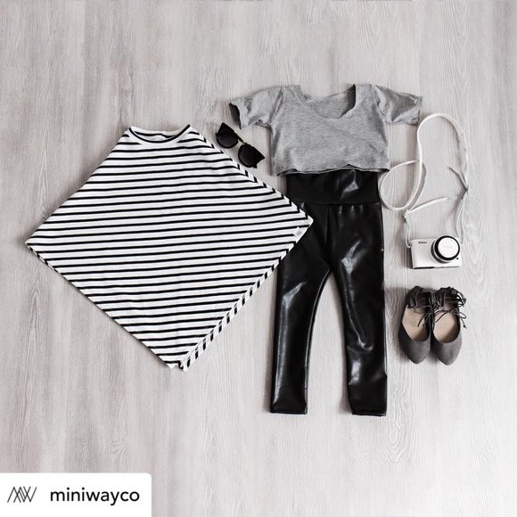 🦋2/$40 SALE🦋NWT Mini Way Stripe Poncho - 2 - 3 T - Picture 3 of 6